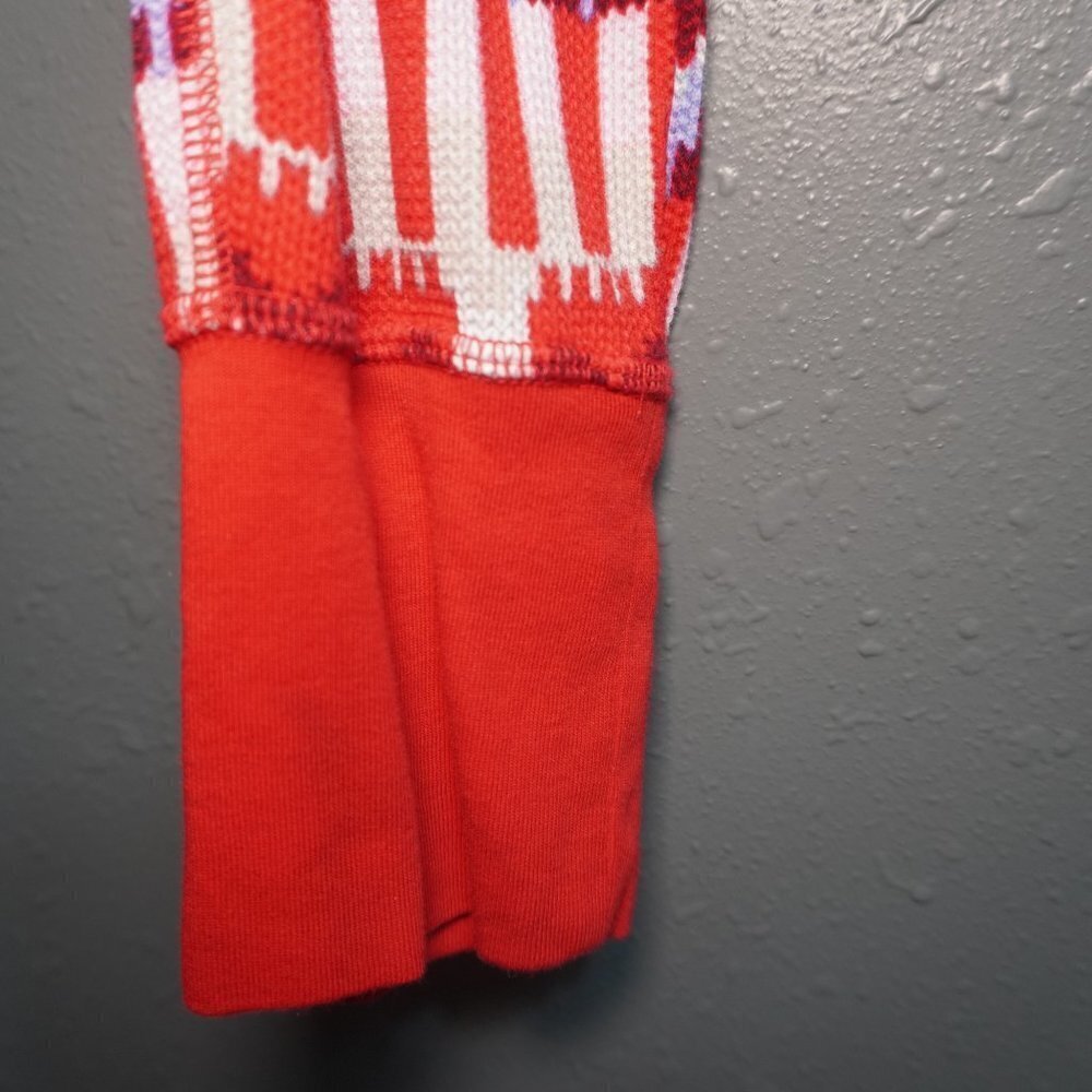 Victorias Secret Womens Fireside Thermal Red Fairisle Pajama Set Size Small - Picture 4 of 12